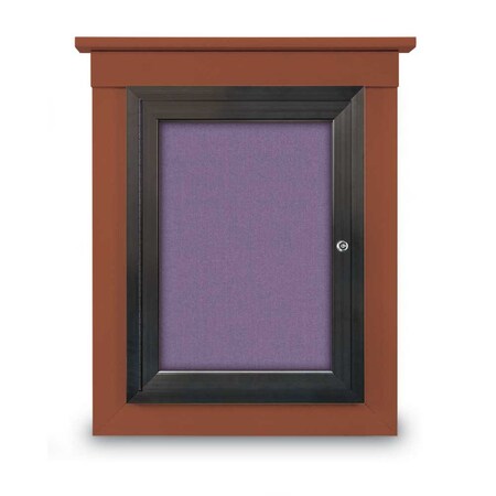 United Visual Products 72"x48" 3-Door Enclosed Letterboard, Header, Black Vinyl/Walnut UV2628HD-WALNUT-LICORI